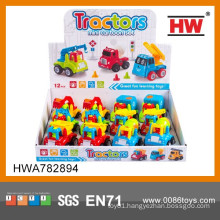 Newborn Plastic Friction Cartoon Truck Toy for Children